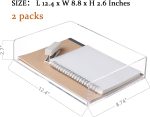 Paper Organizer Tray, Acrylic File Storage for Desk, Enlarged 4 Tiers Trays, Clear Letter Tray for Office Accessories (Multiple 4 Tier Enlarged) - Image 3